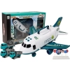 Samolot Rozkładany CITY z Autkami 1:64 Światła Dźwięki Biały