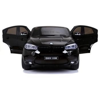 Auto Na Akumulator BMW X6M Czarne Dwuosobowy Fotel