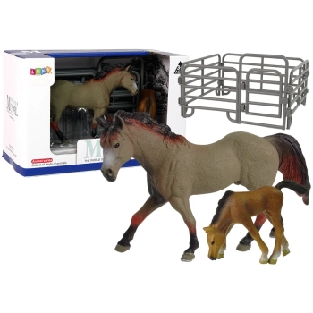 Zestaw 2 Figurek Konie Zagroda Figurka Koń Rasy Capricorn