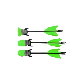 Zestaw Łuk 3 Strzały Sportowy Zielony 58 cm