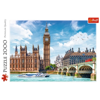 Puzzle - 2000 - Big Ben - Londyn - Anglia - Trefl 27120