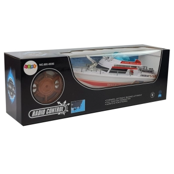 Łódź Jacht Ratunkowy Zdalnie Sterowana Pilot Ster 27 Mhz 44 cm Zasięg 40 m