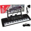 Keyboard Z Mikrofonem Instrument Muzyczny Czarny