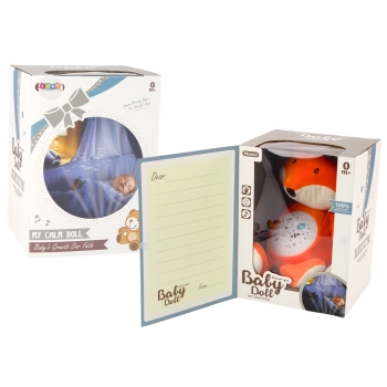 Pluszowy Miś Usypiający Światła Dźwięki Tryb Nocny i Dzienny Lisek