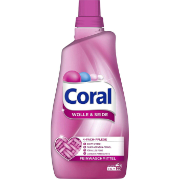 Coral żel do prania tkanin wełnianych i jedwabiu 20 prań