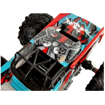 Auto Terenowe Zdalnie Sterowane 1:14 2.4G RC Czerwone Duże Koła