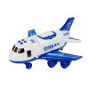 Samolot Rozkładany Policyjny z Autkami 1:64 ze światłami i dźwiękiem