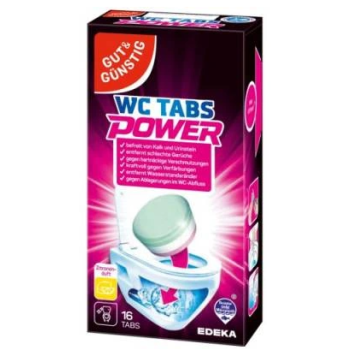 G&G WC Tabs Power Zitronen Tabletki Czyszczące 16 szt.