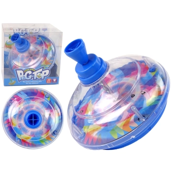 Bączek Do Kręcenia Zabawka Kolory Diody LED Muzyka