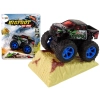 Auto Resorak Z Naciągiem Monster Truck Big Foot Gumowe Opony Rampa