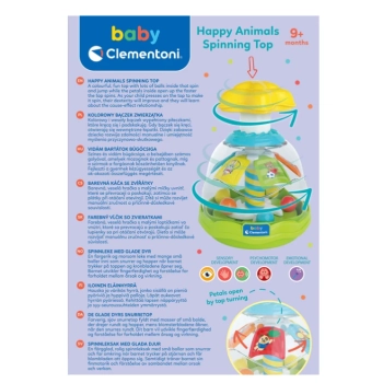 Kolorowy Bączek Zwierzątka Kuleczki Clementoni 17945