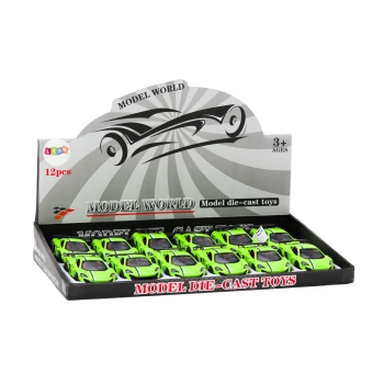 Autko Samochód Sportowy 1:32 Napęd Frykcyjny Metalowy Zielony