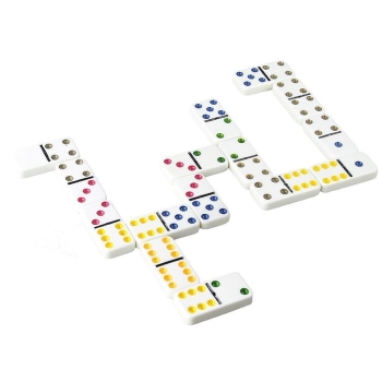 Gra Logiczna Domino Metalowe Opakowanie 28 Elementów