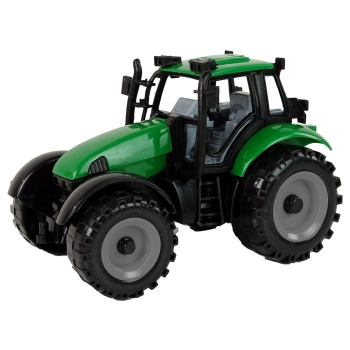 Traktor Ideal Farm Zielony Czerwony Otwierana Maska