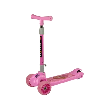 Hulajnoga Trójkołowa Święcące Koła Różowa