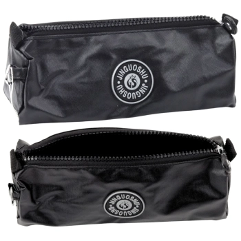 Piórnik Szkolny Organizer Jednokomorowy Czarny 21,5cm