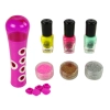 Zestaw Do Malowania Paznokci Dozownik Brokatu Lakier do Paznokci Naklejki