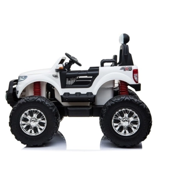 Pojazd na Akumulator Ford Ranger Monster LCD Biały