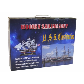 Statek Figurka Żaglówka Figurka Model Kolekcjonerski U.S.S. Constitution