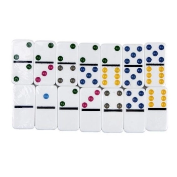 Gra Logiczna Domino Metalowe Opakowanie 28 Elementów