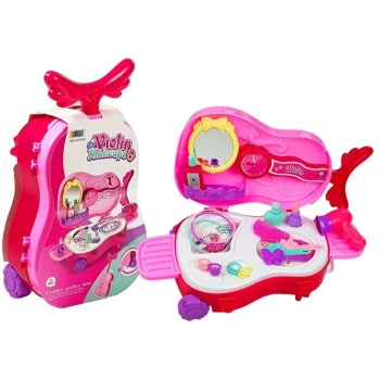 Toaletka w Walizce na Kółkach Skrzypce Lusterko