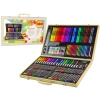 Zestaw Artystyczny Do Malowania Drewniana Walizka 180 Elementów