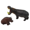Zestaw 2 Figurek Hipopotam z Młodym Zwierzęta Świata