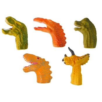 Pacynki na Palce Dinozaury Zwierzęta 5 Szt.