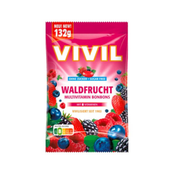 Vivil Waldfrucht Cukierki bez Cukru 132 g