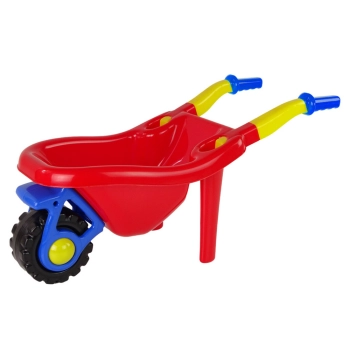 Taczka Ogrodowa Dla Dzieci Łopata Grabie Kolorowe Zestaw 3 ele.