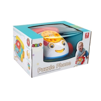 Telefon Do Ciągnięcia na Kółkach ze słuchawka na Baterie dla Niemowlęcia