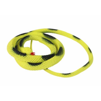 Sztuczny Gumowy Wąż Koralowy Żółty Z Łatkami PVC