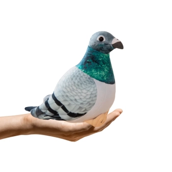Maskotka Pluszowy Gołąb Grzywacz Szary 20cm