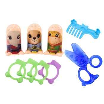 Zestaw Kreatywny Ciastolina Ludziki Salon Fryzjerski Akcesoria