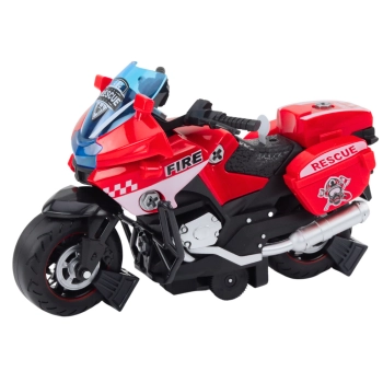 Motocykl Do Skręcania Ratunkowy DIY Światła Dźwięki Czerwony