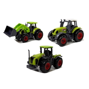 Zestaw Pojazdów Rolniczych Traktory Przyczepy z Figurkami Zwierząt