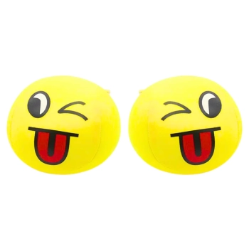 Miękka Piłeczka Piłka Buźka Emoji Żółta 9cm