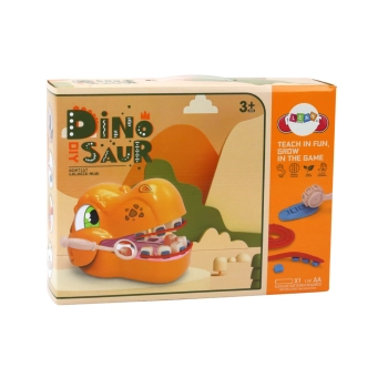 Zestaw Kreatywny Dinozaur Dentysta Ciastolina Akcesoria