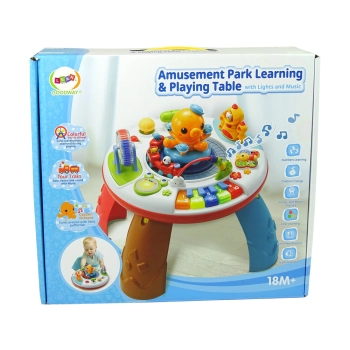 Interaktywny Stolik Edukacyjny Ośmiornica Pianinko Dźwięki Światła