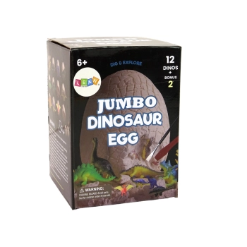 Zestaw Archeologiczny Wykopaliska Ogromne Jajo 12 Figurek Dinozaur