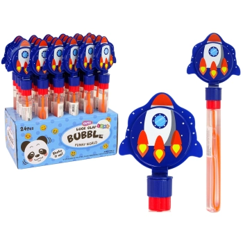 Bańki Mydlane Rakieta Niebieska 30 cm Kłapacz