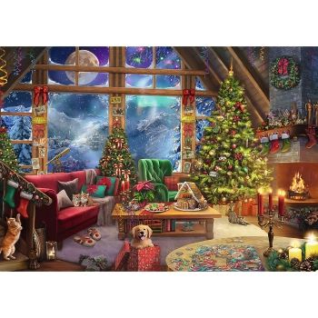 Puzzle - 2x500 XMAS - Święta w górach - Trefl 37540