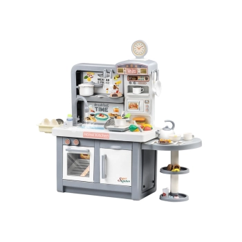 Kuchnia Marzeń Dla Dzieci Światła Dźwięki Para Akcesoria Szara