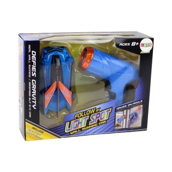 Autko Sportowe Auto Jeżdżące Po Ścianach Suficie Na Laser Niebieskie