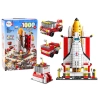 Klocki Konstrukcyjne Rakieta Kosmiczna 6w1 Kosmos Pojazdy 1000 ele.