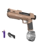 Pistolet Broń Na Wodę Automatyczny Brązowy Przeźroczysty Pojemnik