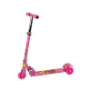 Hulajnoga Trójkołowa Różowa Świecące Koła LED Dla Dziewczynki