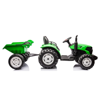 Traktor Na Akumulator HC-306 Z Przyczepą Jasno Zielony 24V