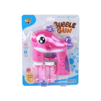 Pistolet na Bańki Mydlane Na Baterie Różowy