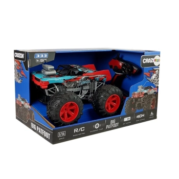 Auto Terenowe Zdalnie Sterowane 1:14 2.4G RC Czerwone Duże Koła